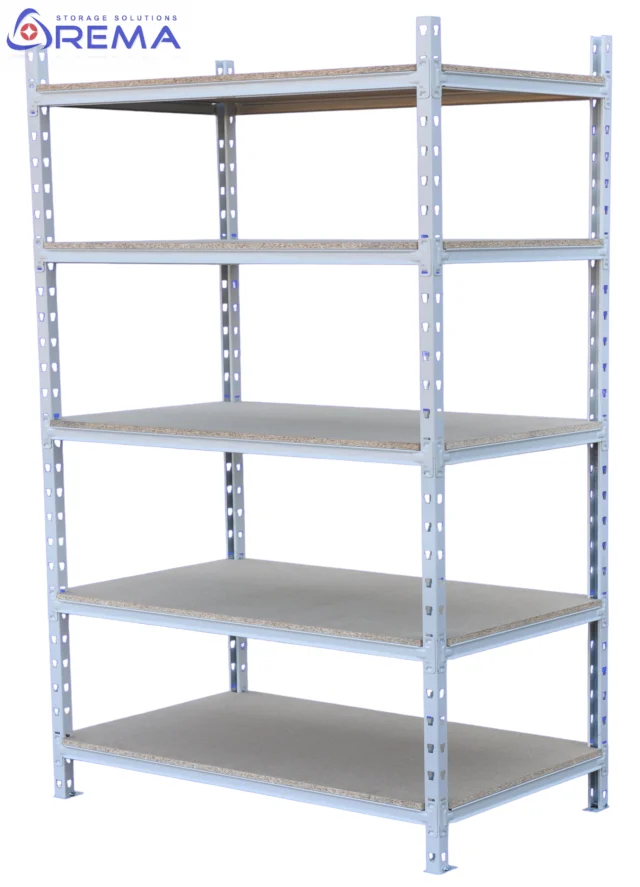 Regał magazynowy DELTA 200 sztywny, samodzielny, wolnostojący regał