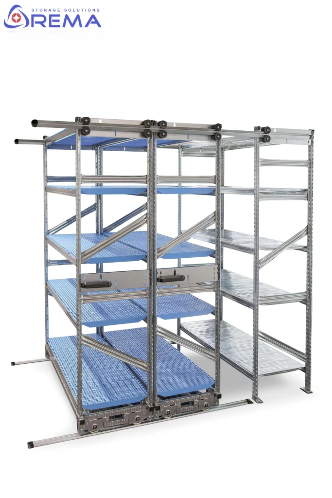 przesuwane systemy regałowe