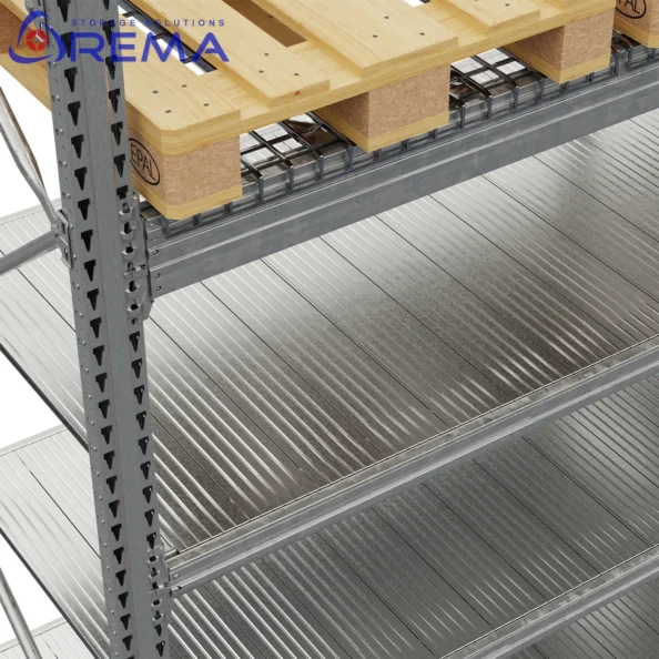 regały paletowe ocynkowane z panelami