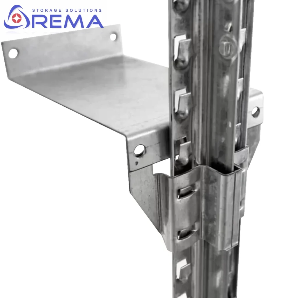 klamra na regał do ściany z dystansem