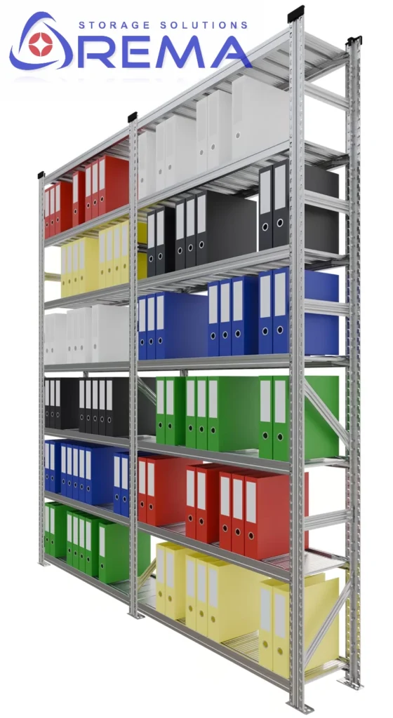 regał archiwalny ocynkowany jednostronny