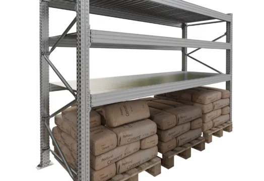 regał stalowy ciężki z paletami