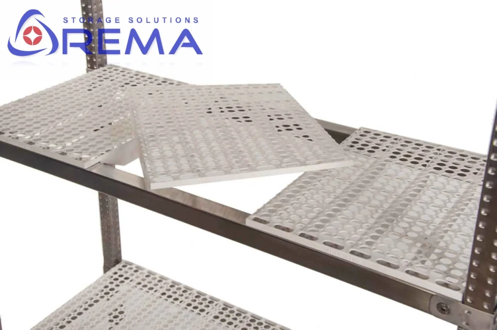 panele regału nierdzewnego PCV