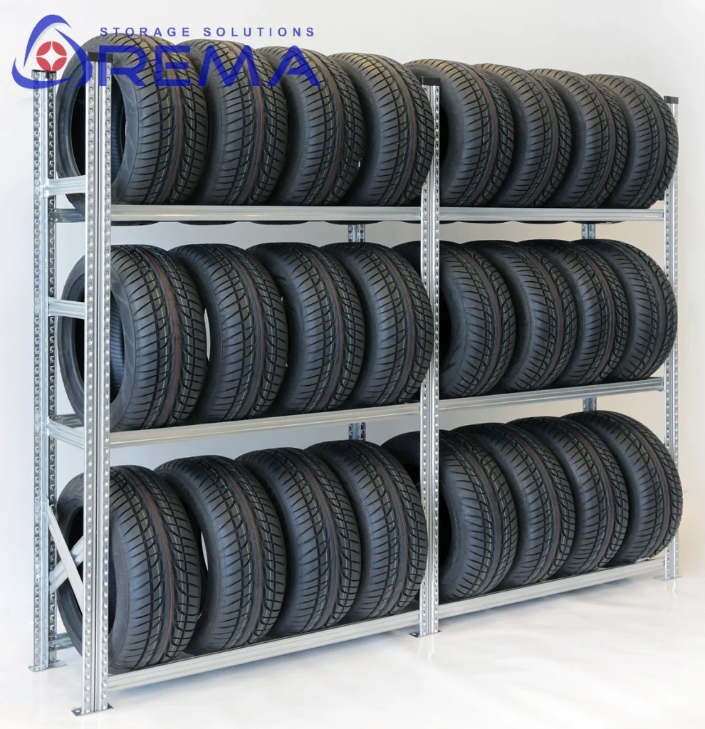 regał na opony ocynkowany