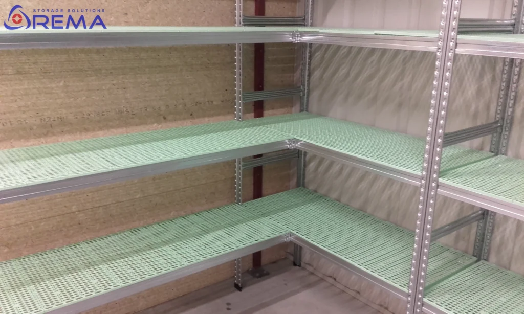 regał narożny do chłodni FROST PCV