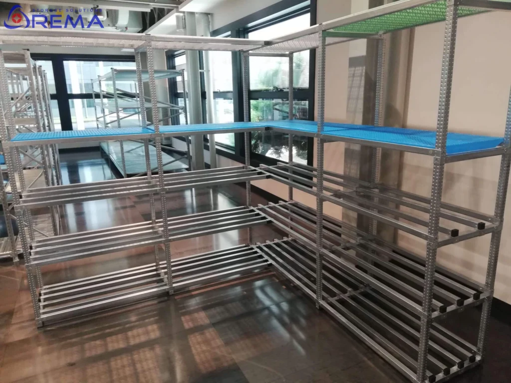 regał nierdzewny gretingowy