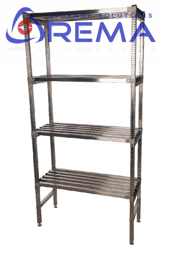 regał nierdzewny gretingowy