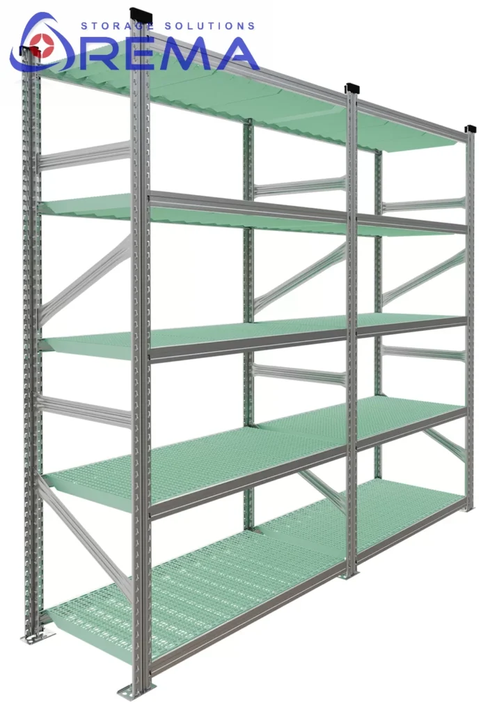 regał z półkami PCV 