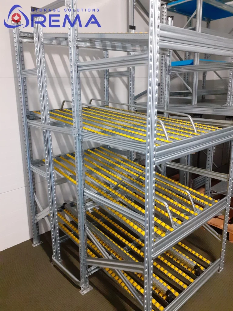 regał grawitacyjny ocynkowany