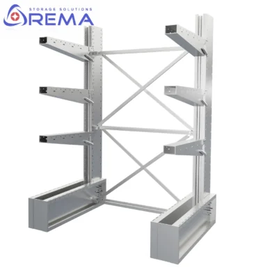 regał wspornikowy ocynkowany bok