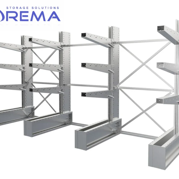 regał wspornikowy jednostronny ocynkowany w ciągu