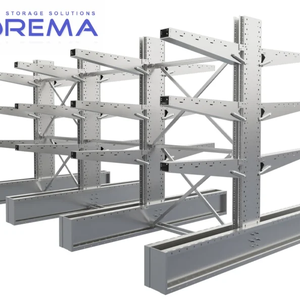 regał wspornikowy dwustronny ocynkowany w ciągu