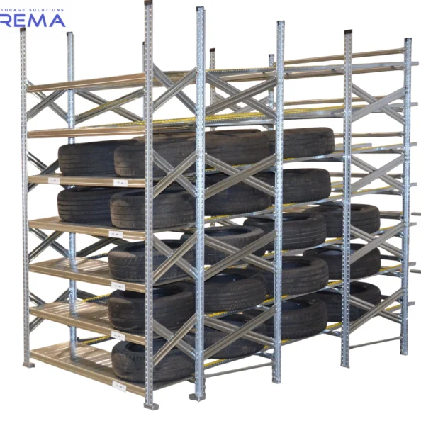 regał grawitacyjny na opony