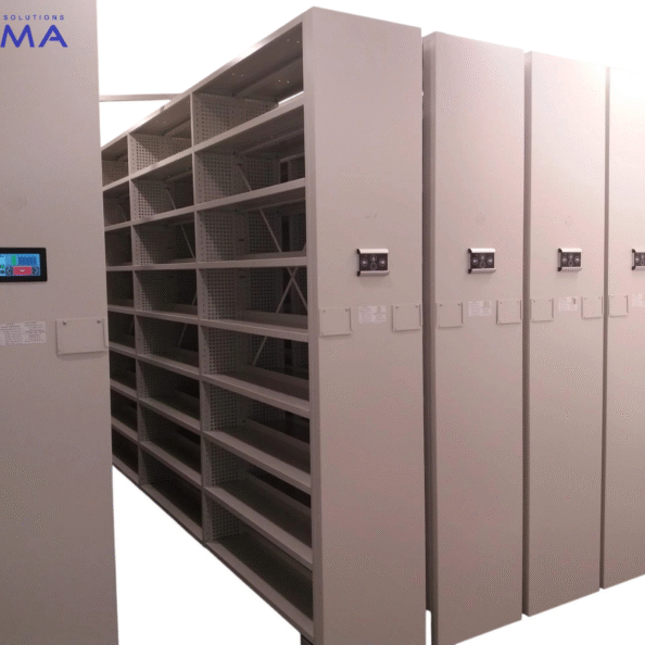 regały jezdne elektryczne