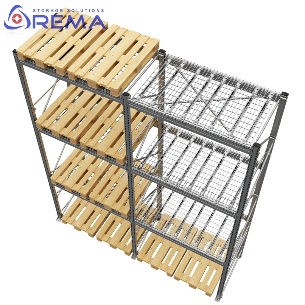 regał longspan ciężki z kratownicami