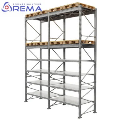 regały paletowe z półkami