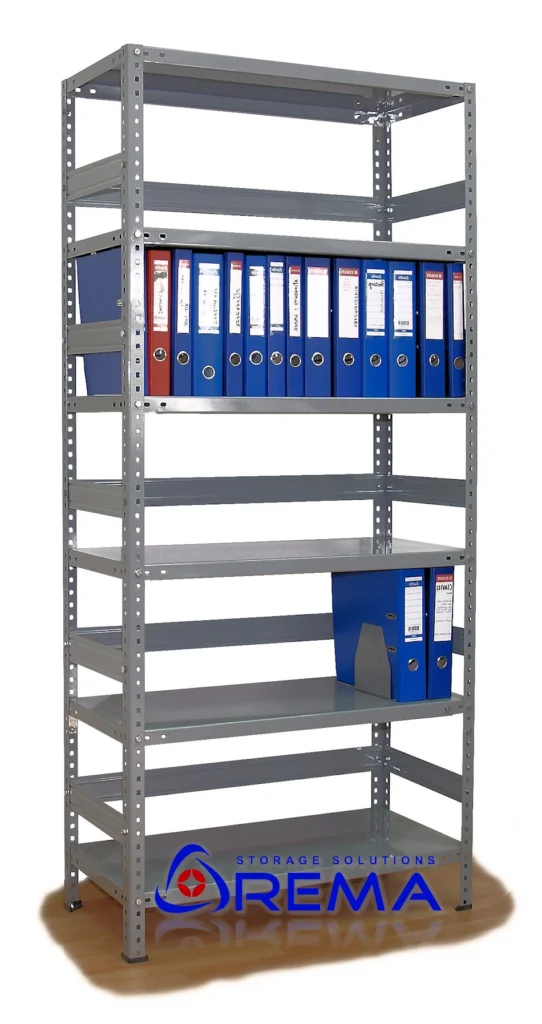 regały do archiwum z ogranicznikami