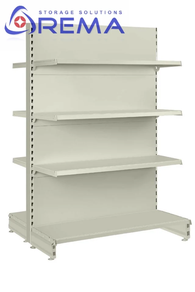 regały sklepowe dwustronne