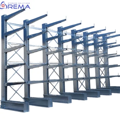 regał jednostronny ciężki wspoirnikowy ocynkowany