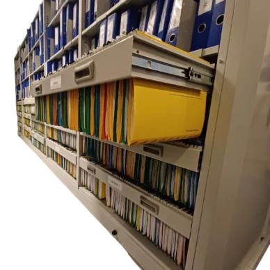 regał jezdny na teczki i akta