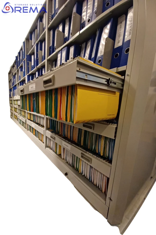 regały jezdne na akta i teczki