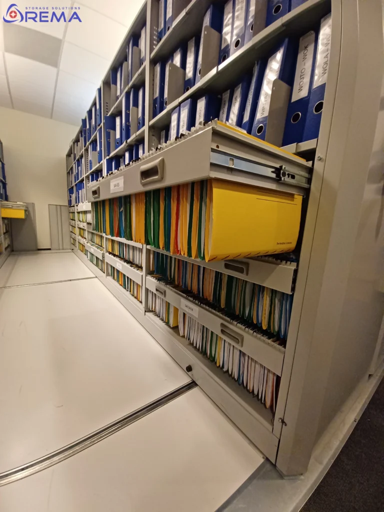 regały jezdne na akta i teczki