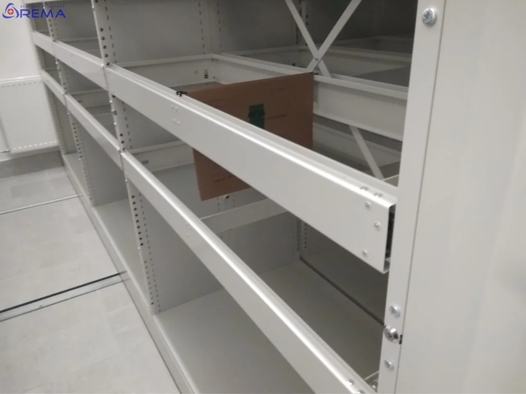 regały jezdne na akta i teczki puste