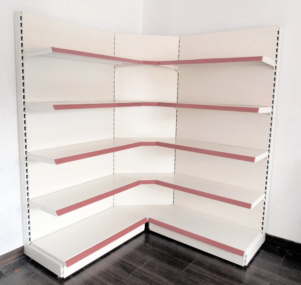 regały sklepowe narożne