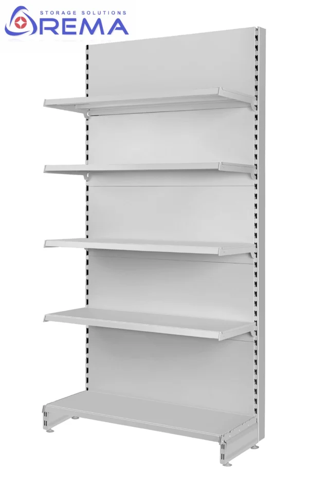 regał sklepowy przyścienny