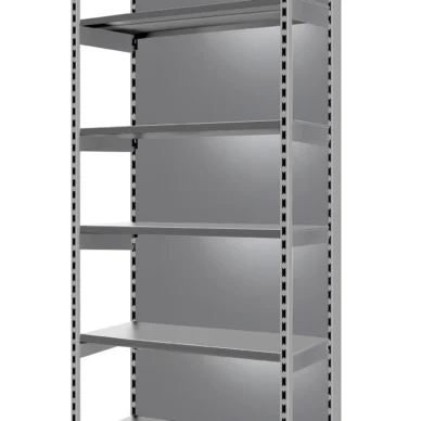 regał przyścienny wzmocniony  samodzielny jasno szary