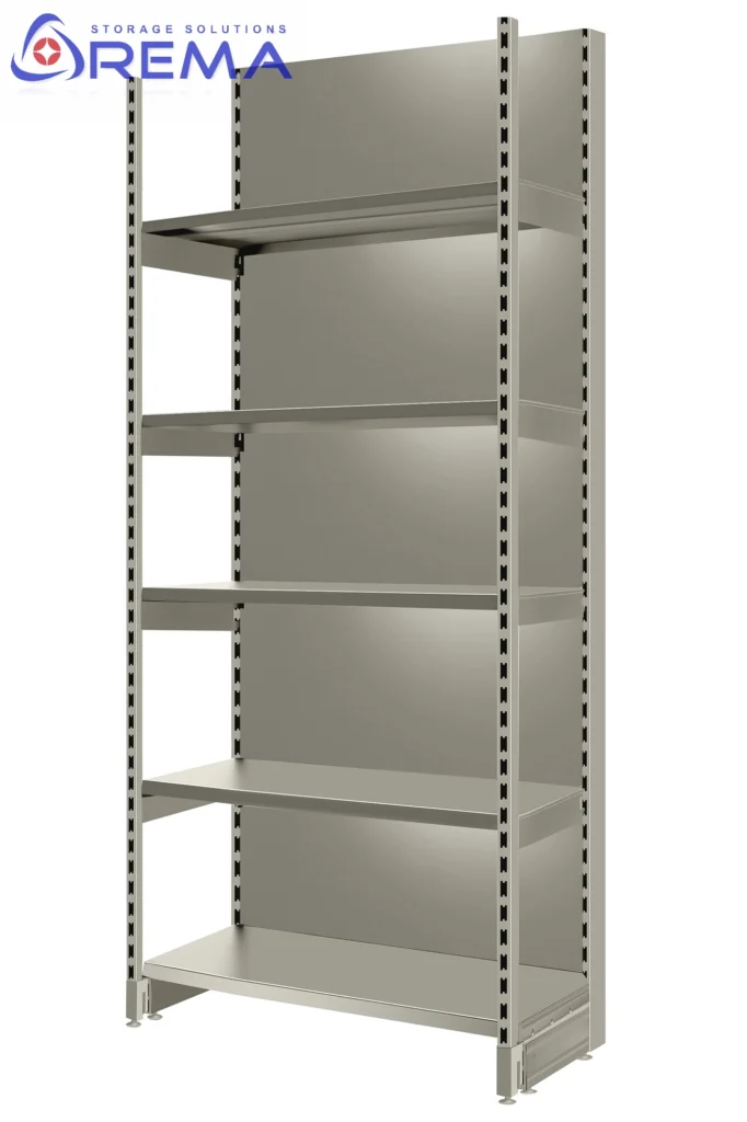 regały sklepowe wzmocnione kremowe