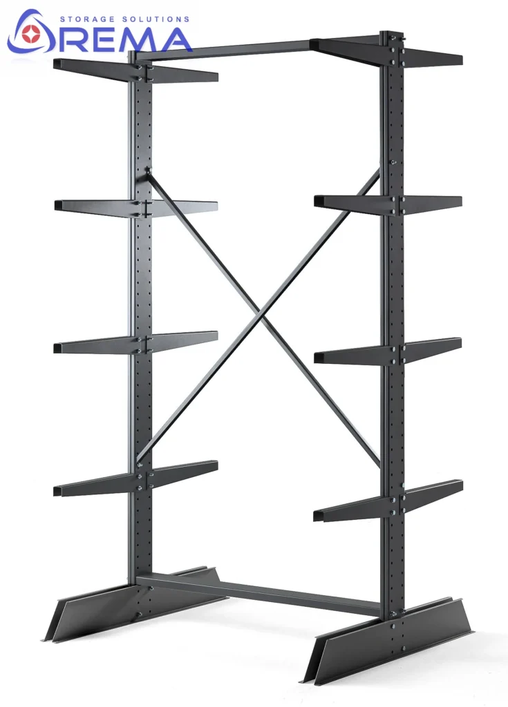 regał wspornikowy lekki dwustronny