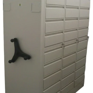 regały przesuwne z szufladami wysuwanymi blank