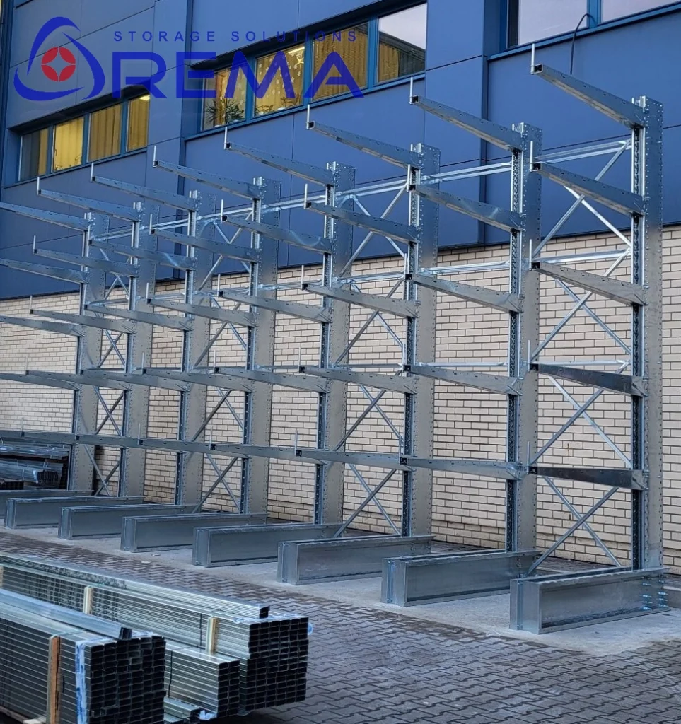 regały wspornikowe jednostronne ciężkie