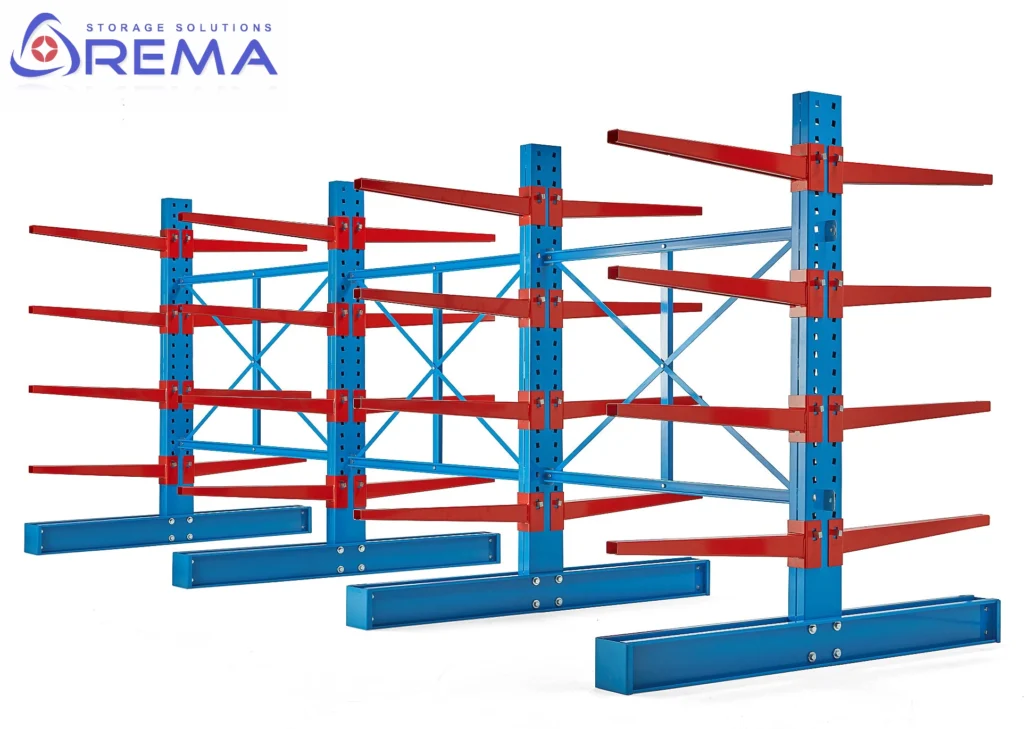 regał wspornikowy dwustronny