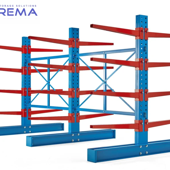regał wspornikowy dwustronny