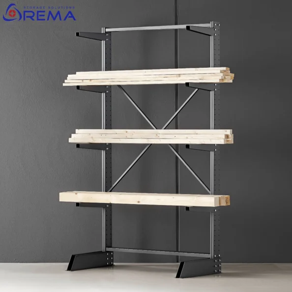 regał wspornikowy lekki jednostronny