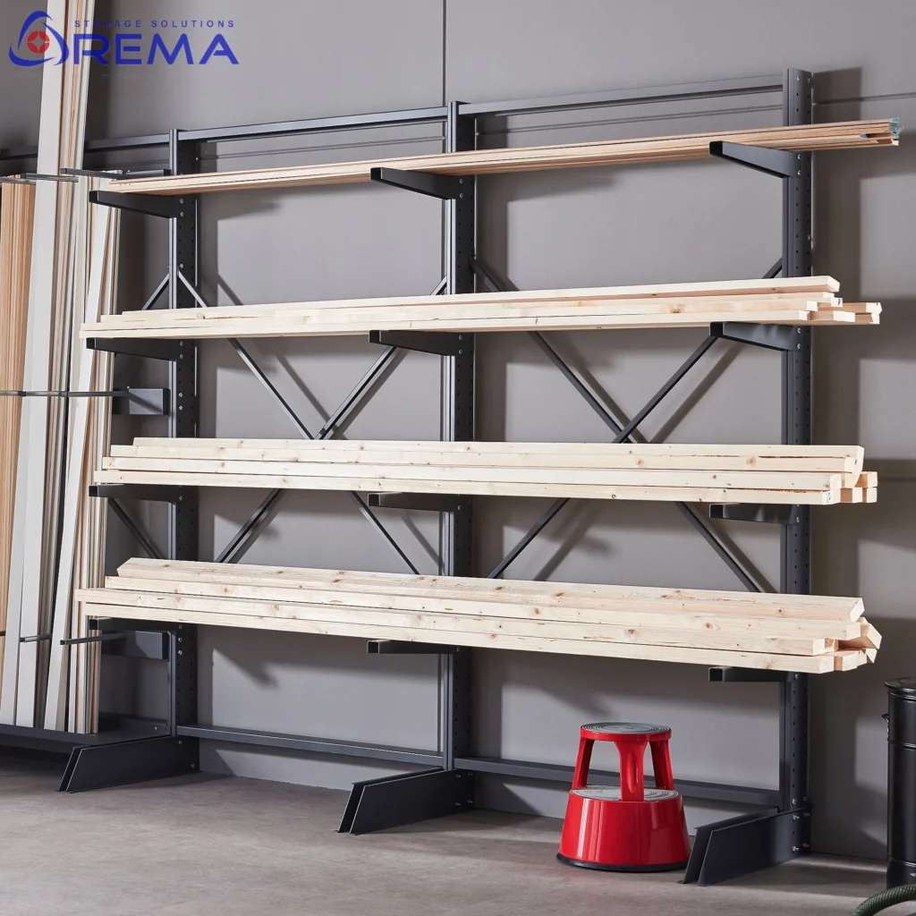 regał wspornikowy jednostronny lekki ciąg