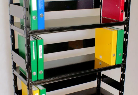 regał archiwalny metalowy czarny OMEGA 100