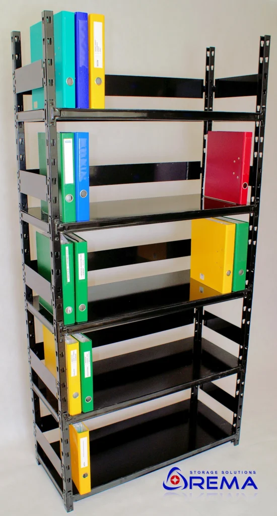 regał archiwalny metalowy czarny OMEGA 100