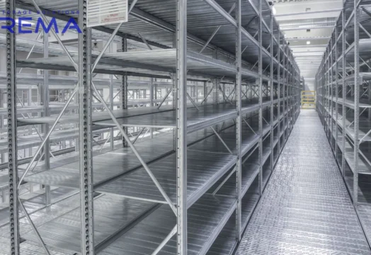 regał magazynowy metalowy na antresoli