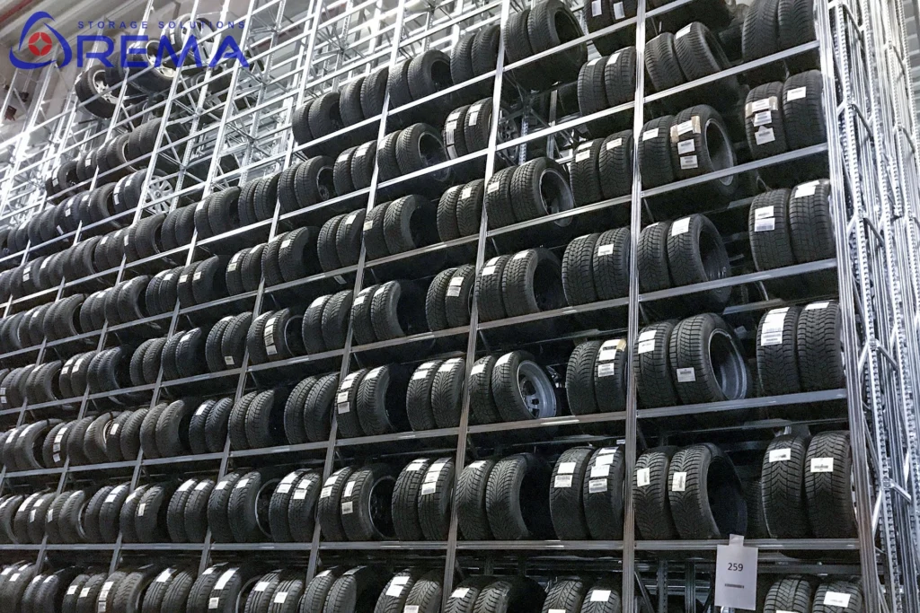 regał na opony wysokiego składowania