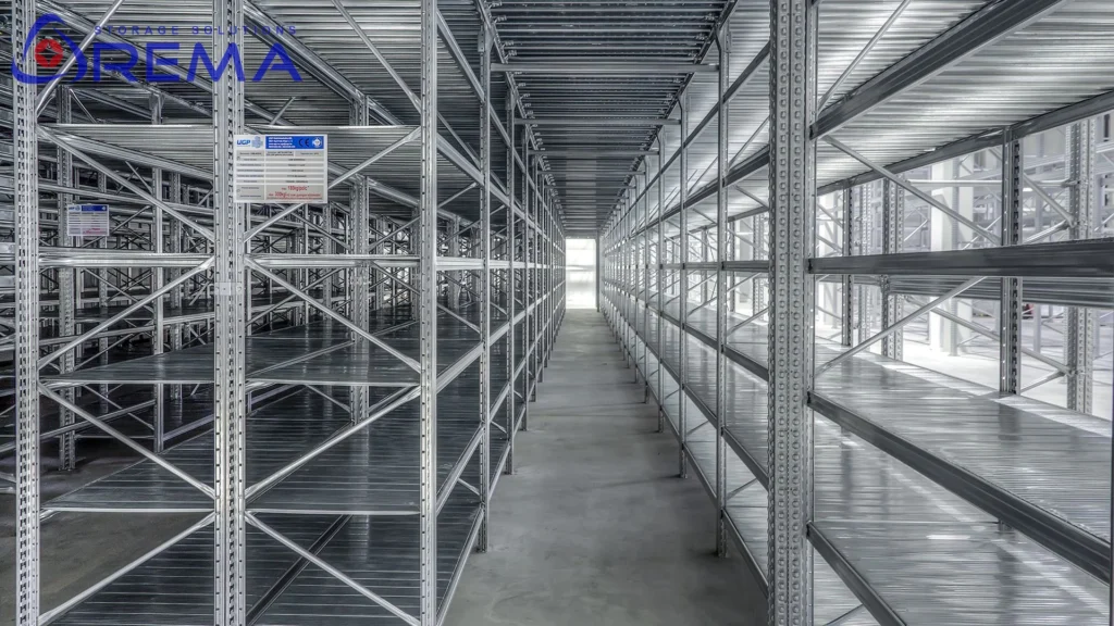 ocynkowane regały magazynowe półkowe