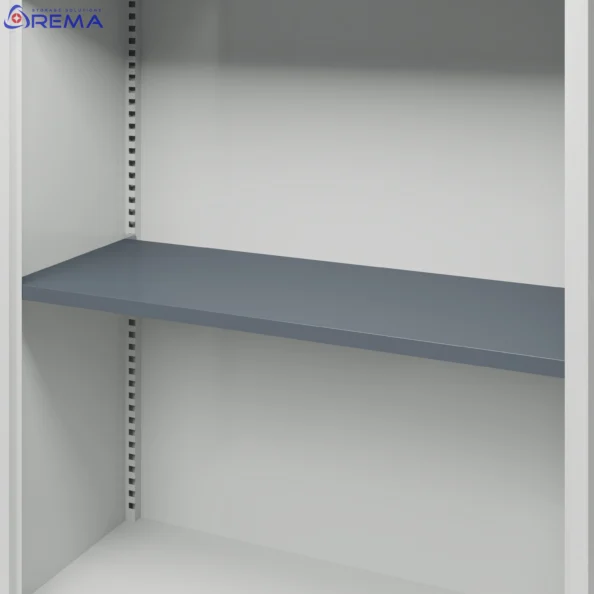 regulacja półek w regale biurowym