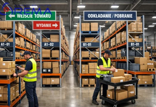 FIFO LIFO na regałach półkowych