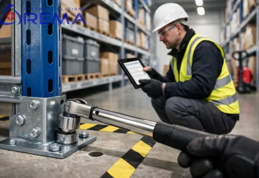 Kotwienie regałów do posadzki