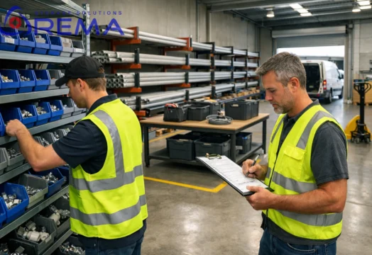 Regały dla firmy instalacyjnej