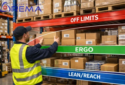 kompletacja ręczna w magazynie na regałach magazynowych